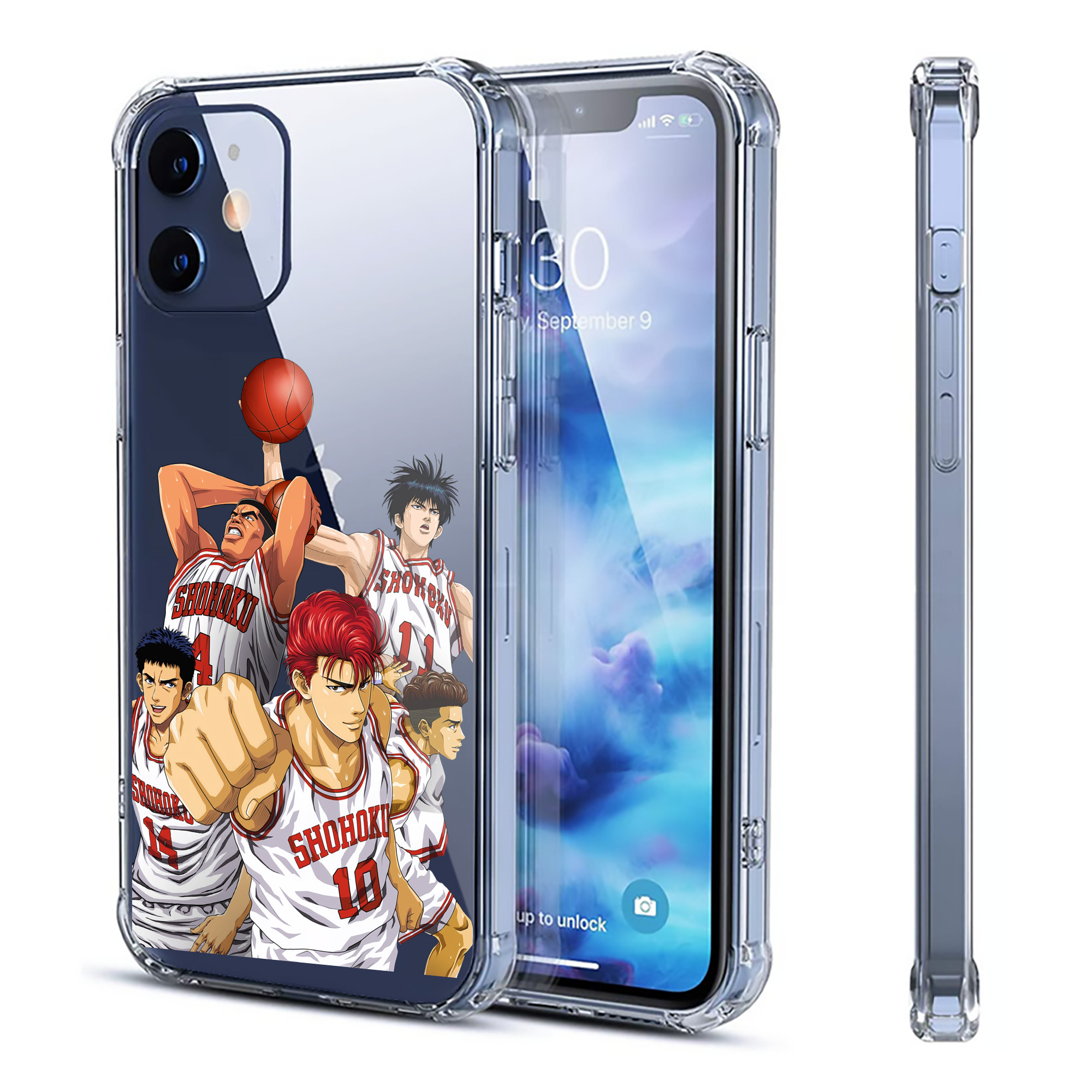 （画像用） SLAM DUNK／スラムダンク 【iPhone 12シリーズ対応】透明スマホケース（クリアソフトケース）